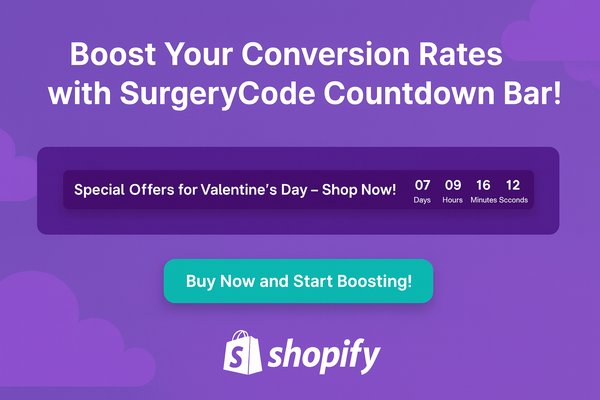 Countdown Bar — konfigurowalna, sezonowa belka odliczająca dla Shopify